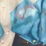 Ailsa Morgan, Fabric and Buttons - Bluish Turquoise Hue